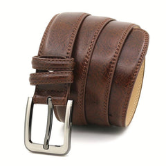 Men's Leather Business Belt for Jeans Pants