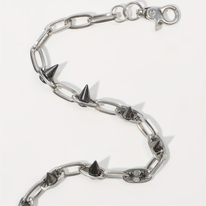 Men's Spiked Iron Chain Pants Chain