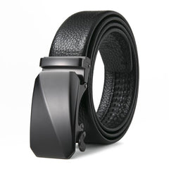 Cowhide Men's Automatic Buckle Belt Leather Business Casual Pants Belt