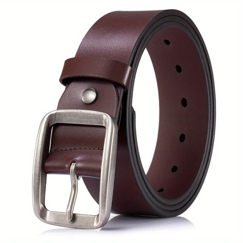 Casual Men's Leather Belt Retro Top Layer Cowhide Belt