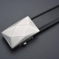 High end Men's Leather Business Belt with Automatic Buckle