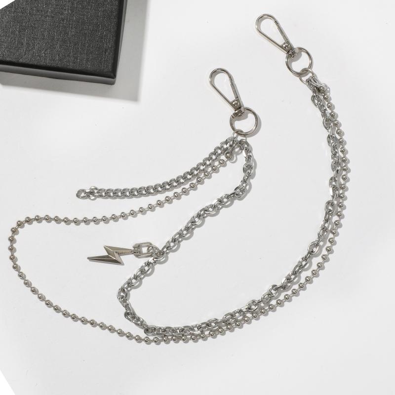 Men's Lightning Necklace Pants Chain with Beads