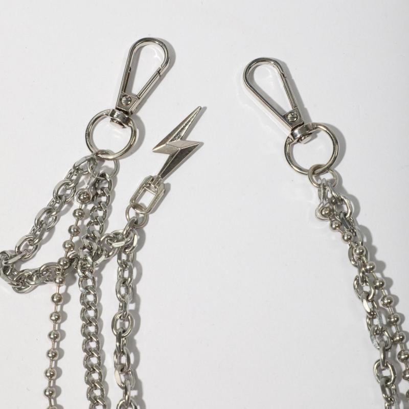 Men's Lightning Necklace Pants Chain with Beads