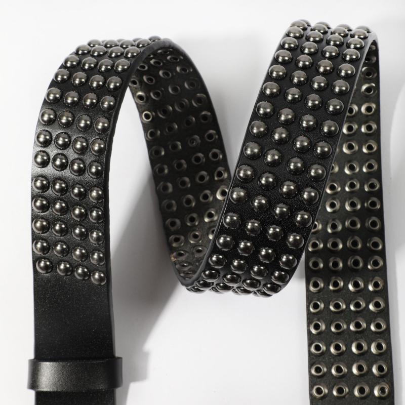 Men's PU Leather Punk Rivet Head Belt