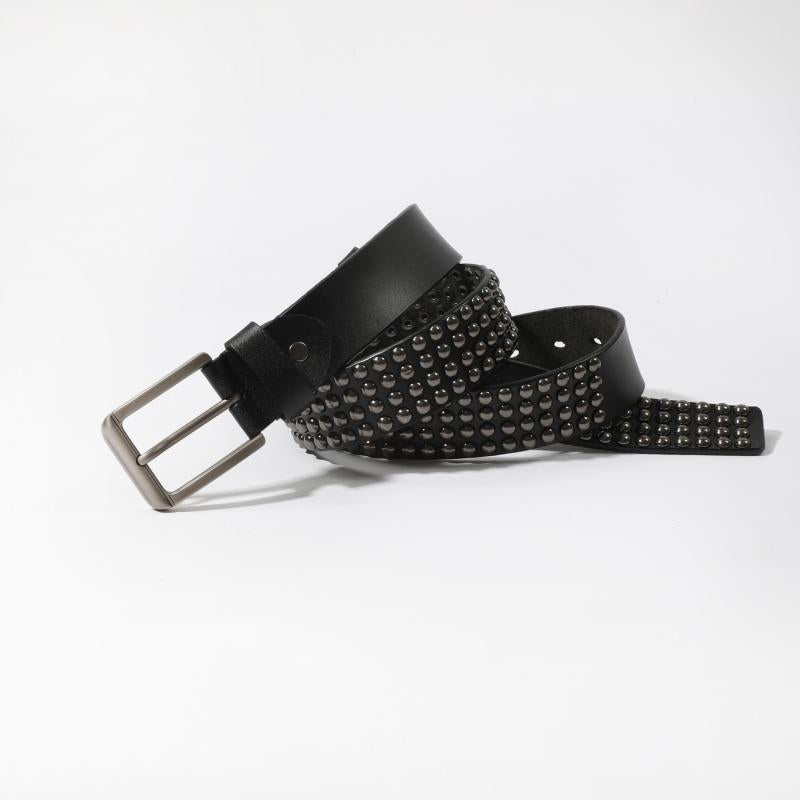 Men's PU Leather Punk Rivet Head Belt