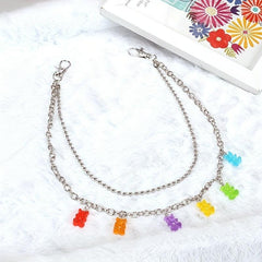 Acrylic Pendant Tassel Waist Chain Metal Dress Belt