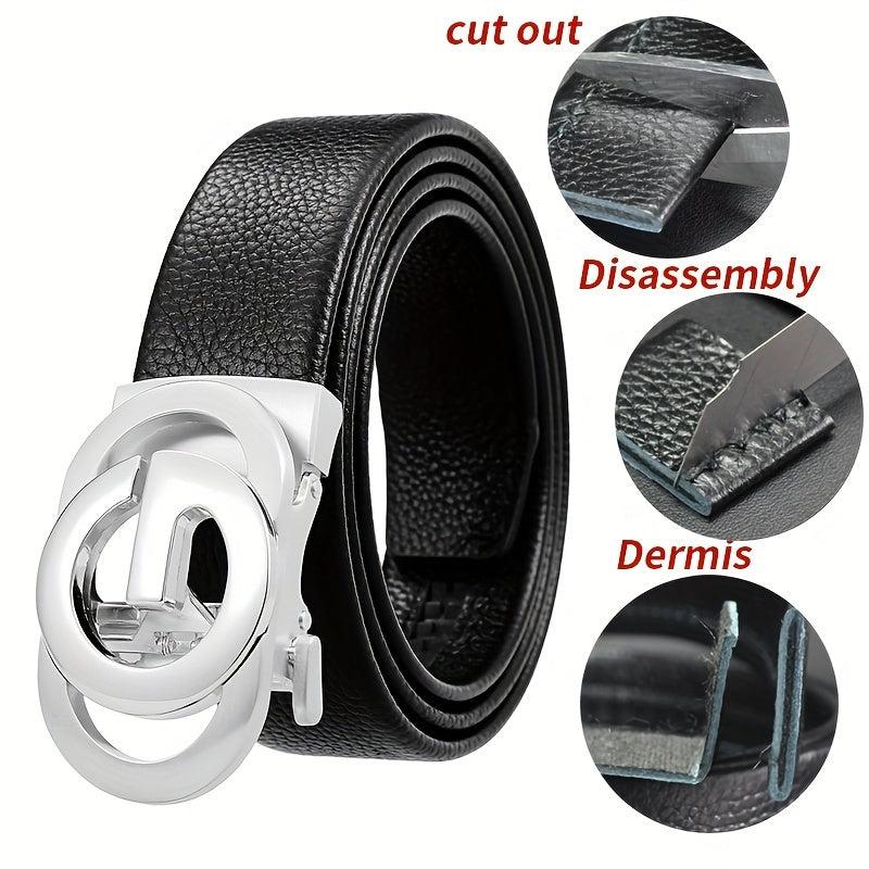 Men's Leather Business Casual Jeans Belt