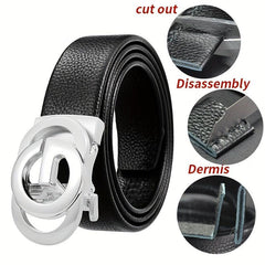 Men's Leather Business Casual Jeans Belt