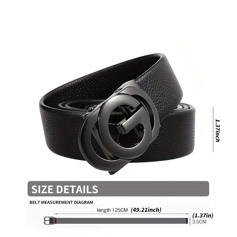 Men's Leather Business Casual Jeans Belt