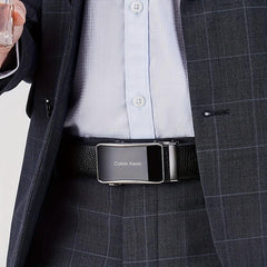Men's Leather Belt Automatic Buckle Business Casual Gift