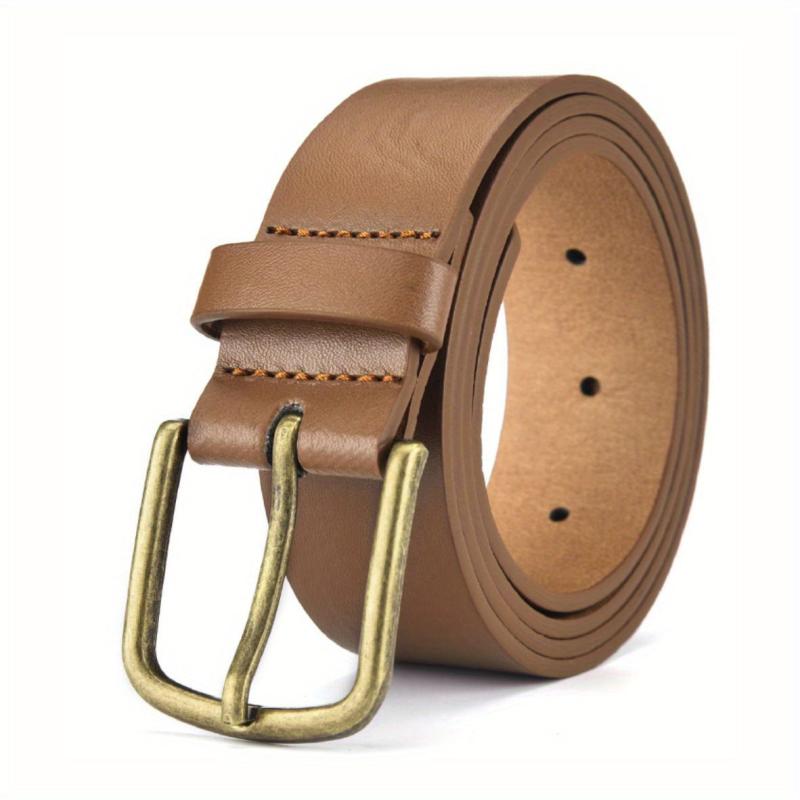 PU Needle Alloy Belt Casual Cowboy Belt Jeans Belt For Men