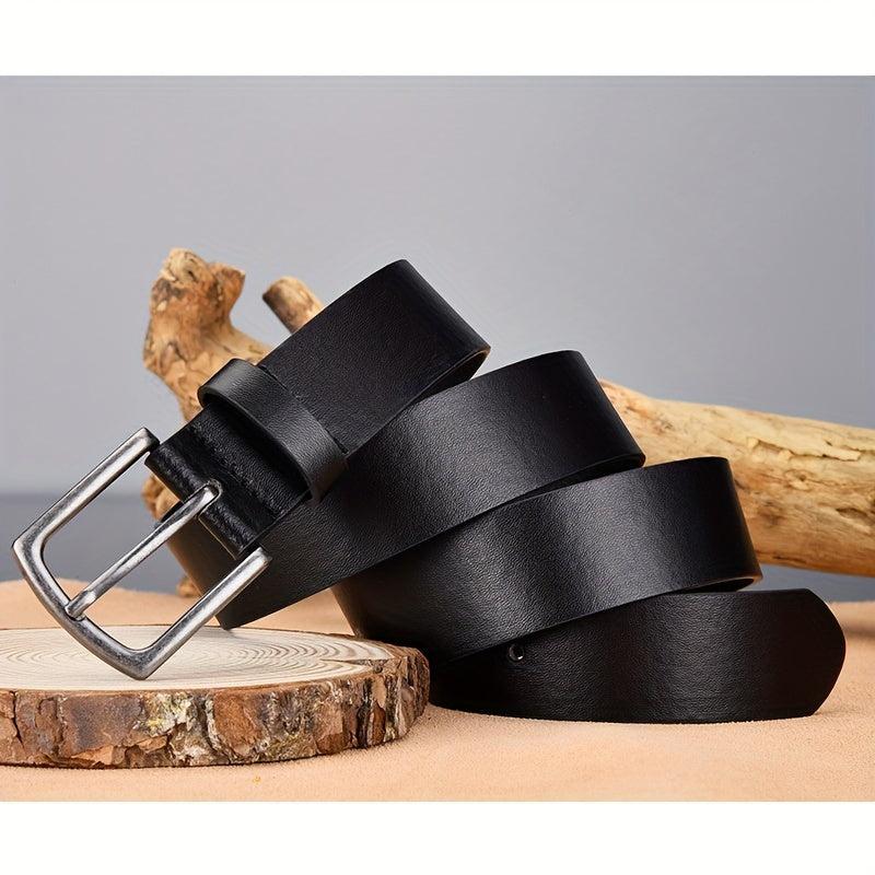 PU Needle Alloy Belt Casual Cowboy Belt Jeans Belt For Men