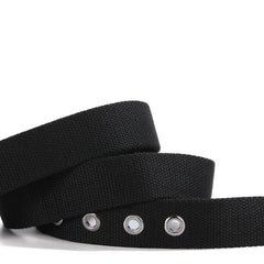 Alloy Stripe Pin Buckle Casual Jeans Canvas Belt