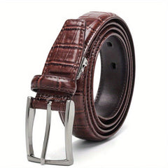 Leather Buckle Belt Men's Business Belt for Suit Pants