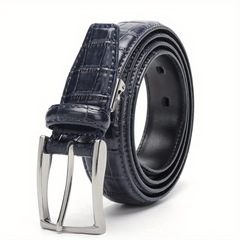 Leather Buckle Belt Men's Business Belt for Suit Pants