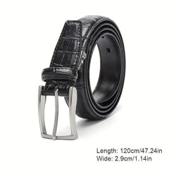 Leather Buckle Belt Men's Business Belt for Suit Pants