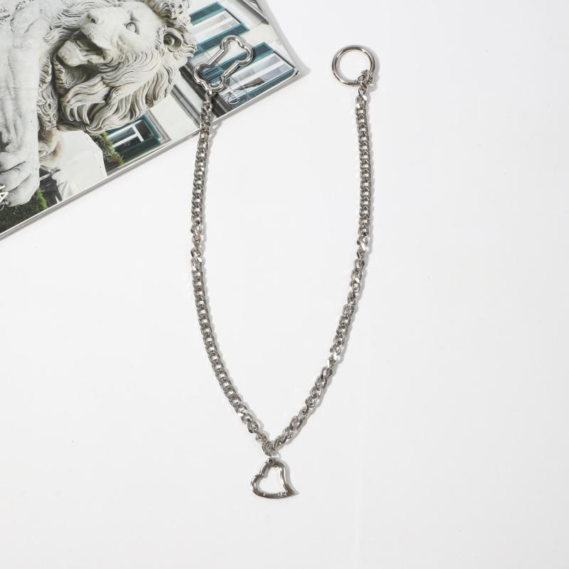 Casual Men's Bone Love Pants Chain Belt Accessory
