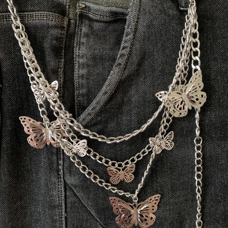 Butterfly Charm Tassel Chain for Pants Decoration