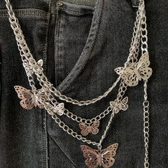 Butterfly Charm Tassel Chain for Pants Decoration