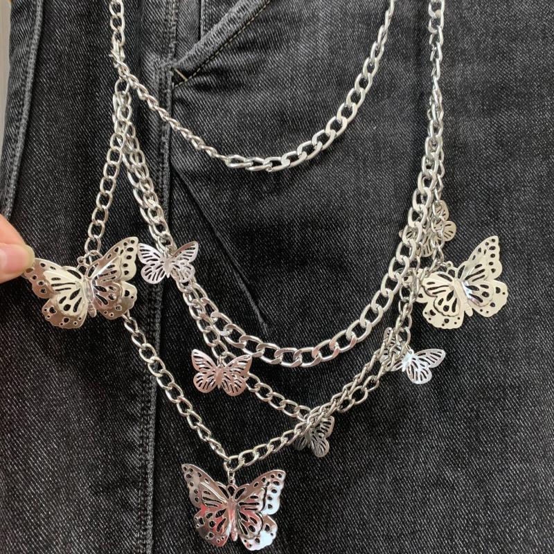 Butterfly Charm Tassel Chain for Pants Decoration