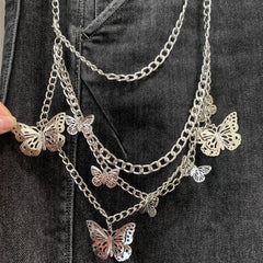 Butterfly Charm Tassel Chain for Pants Decoration