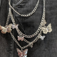 Butterfly Charm Tassel Chain for Pants Decoration
