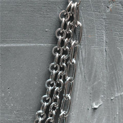 3 Layer Stainless Steel Men's Hip Hop Punk Pant Chain Keyring