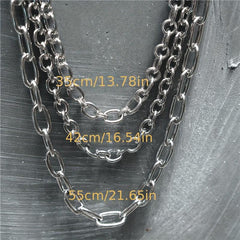3 Layer Stainless Steel Men's Hip Hop Punk Pant Chain Keyring