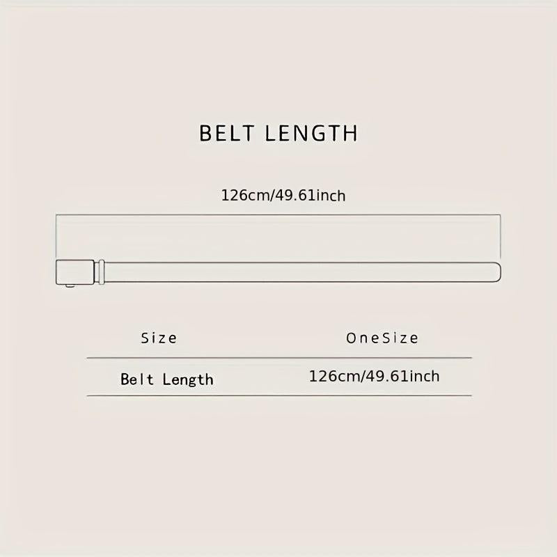 Men's Crocodile Pattern Leather Belt w/ Automatic Buckle