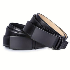 YOORAN Men's Ratchet Leather Dress Belt, Cut-to-Fit, 1.7 x 62.2