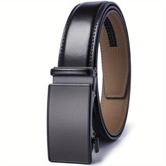 YOORAN Men's Ratchet Leather Dress Belt, Cut-to-Fit, 1.7 x 62.2