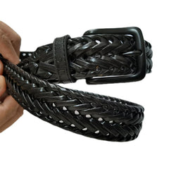 Men's Leather Buckle Belt for Outdoor Party