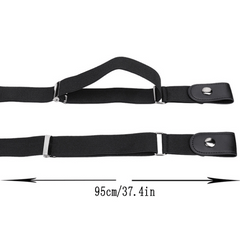 No Buckle Stretch Elastic Waist Belt for Jeans Pants