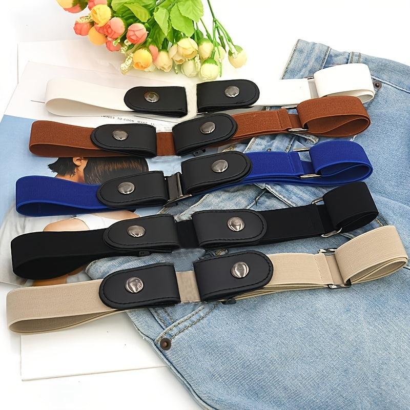 No Buckle Stretch Elastic Waist Belt for Jeans Pants