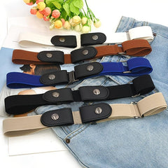 No Buckle Stretch Elastic Waist Belt for Jeans Pants