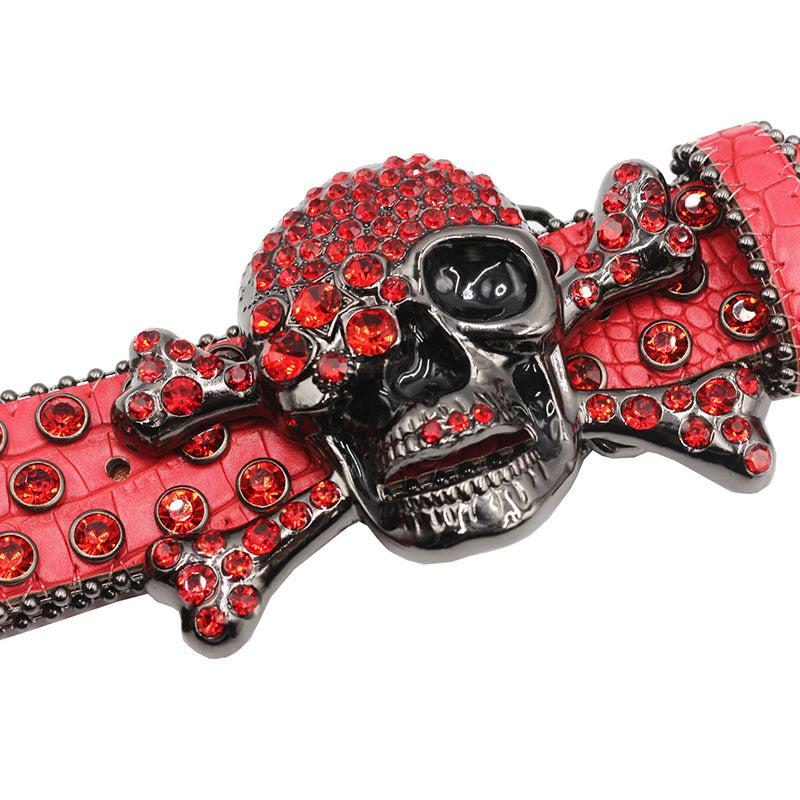 Sparkle Studded Rhinestone Western Cowboy Belt for Jeans Dress