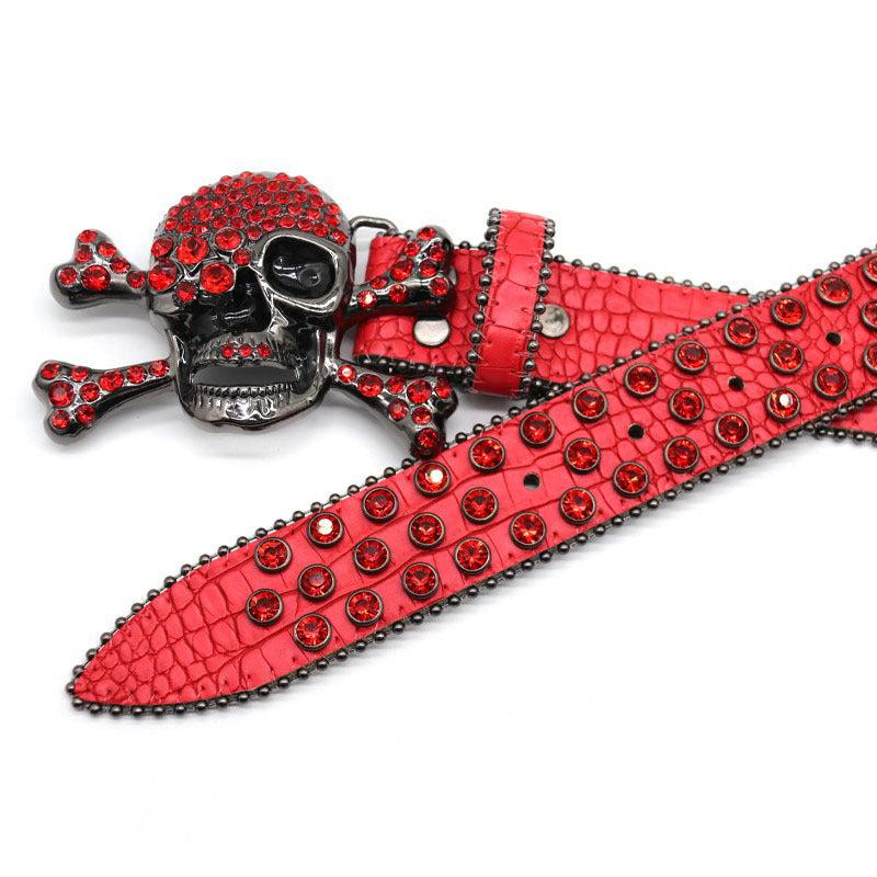 Sparkle Studded Rhinestone Western Cowboy Belt for Jeans Dress