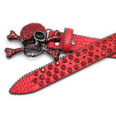 Sparkle Studded Rhinestone Western Cowboy Belt for Jeans Dress