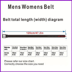Men's Casual Leather Belt Square Buckle Christmas Gift