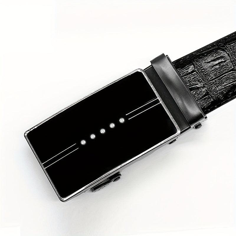 Men's Casual Belt with Automatic Buckle