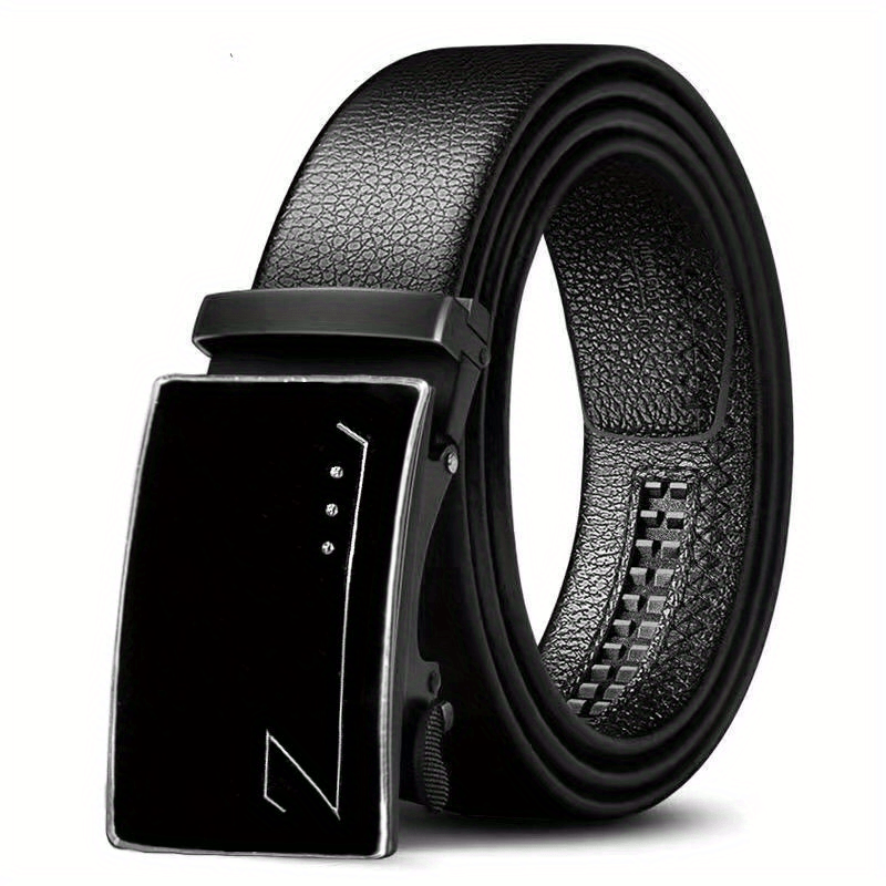 Men's Casual Belt with Automatic Buckle