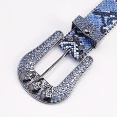 Studded Heavy Metal Skull Belt Buckle Waistband