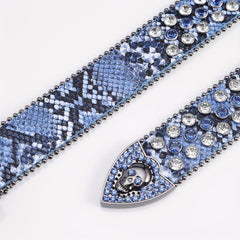 Studded Heavy Metal Skull Belt Buckle Waistband