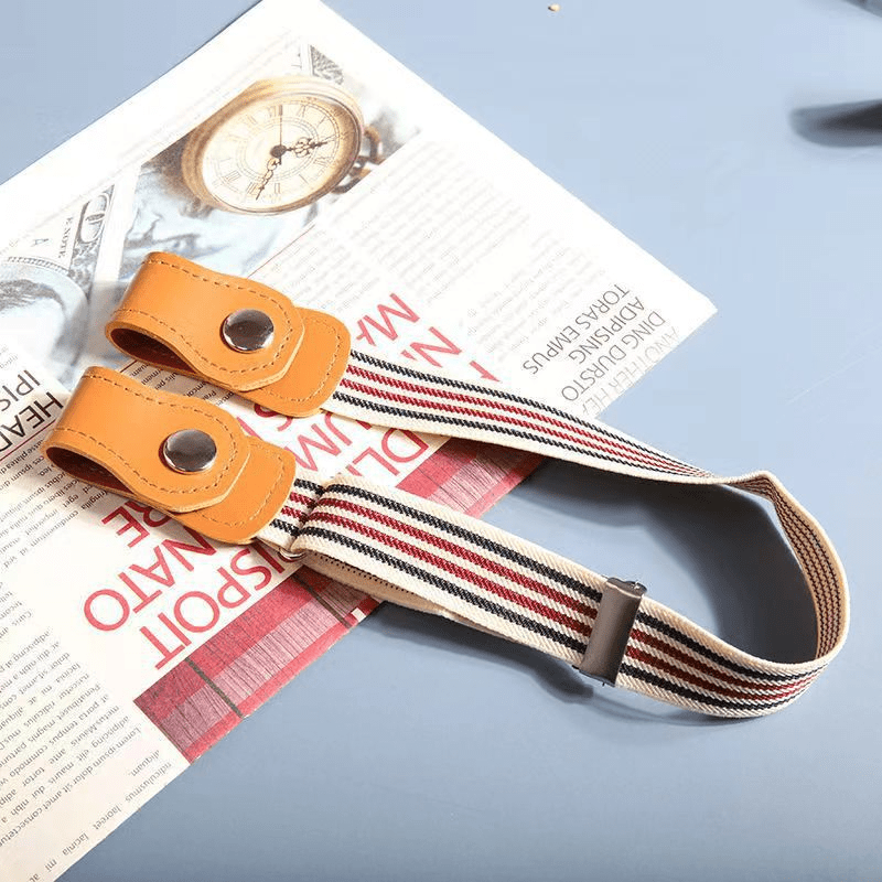 No Buckle Stretch Elastic Waist Belt For Jeans Pants