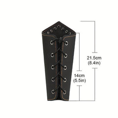 3pcs Knight Costume Accessories Sets Men's Belt Shoulder Strap Wrist Guard