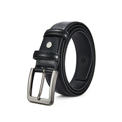 Men's Business Leather Belt Pin Buckle