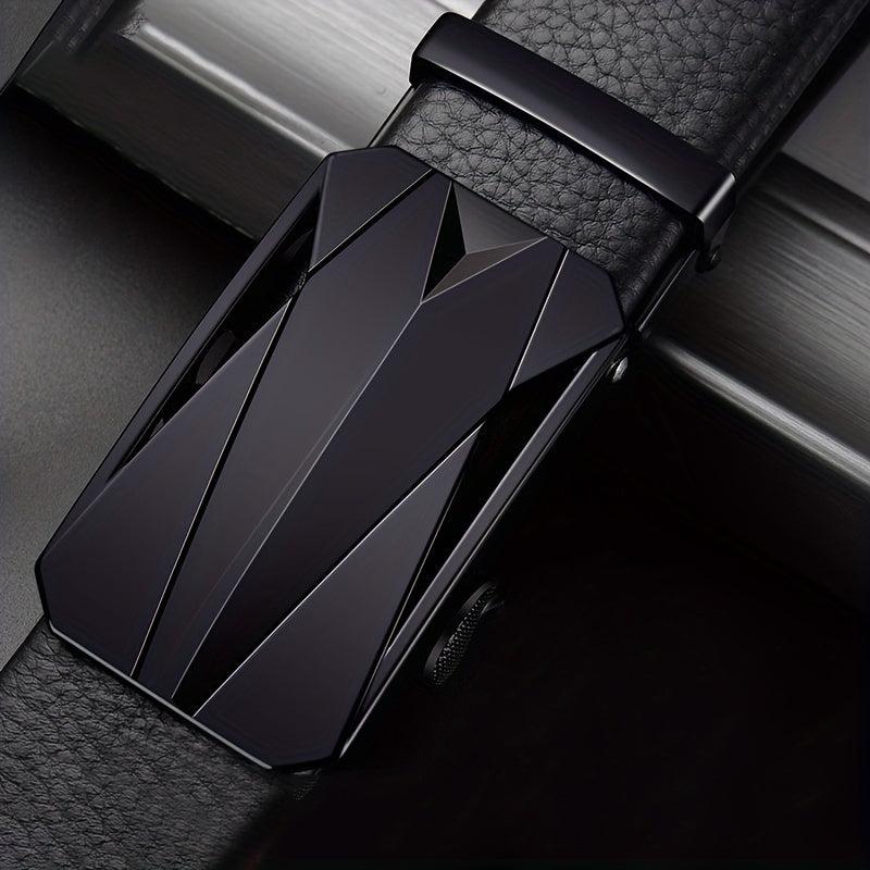 Men's Auto Buckle Leather Belt No Buckle