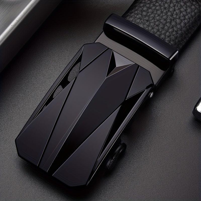 Men's Auto Buckle Leather Belt No Buckle