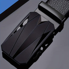 Men's Auto Buckle Leather Belt No Buckle