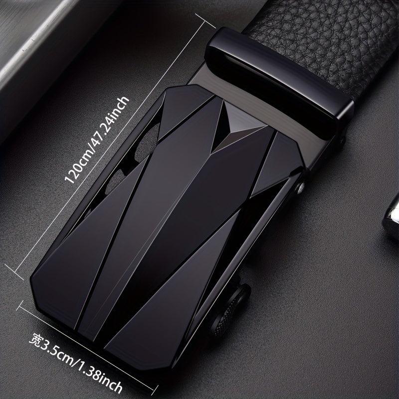 Men's Auto Buckle Leather Belt No Buckle